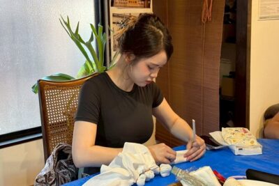 Hot Spring Dyeing Workshop in Beppu