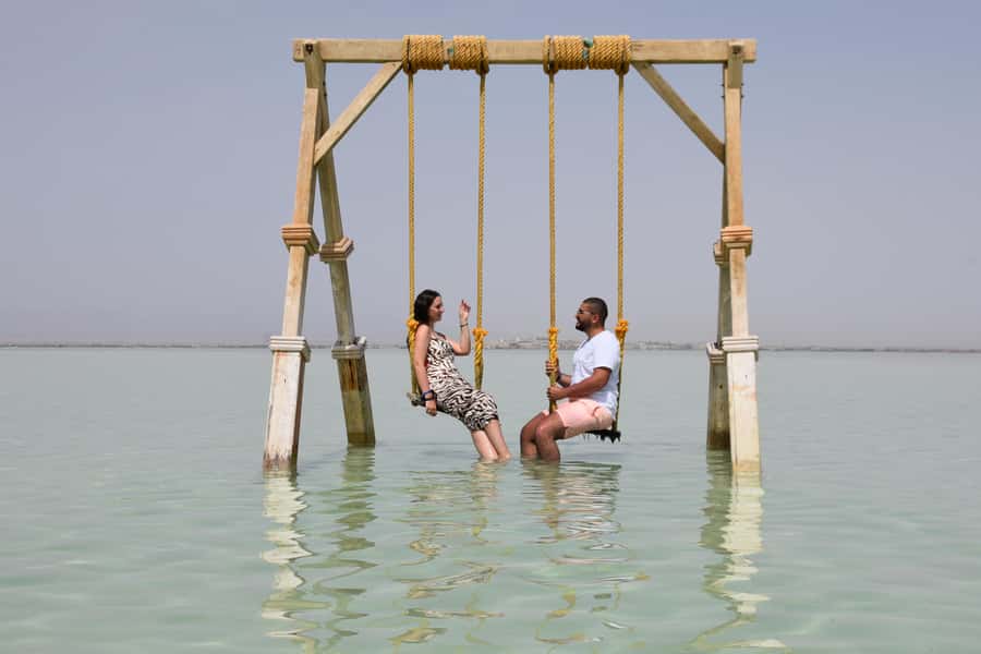Hurghada:Luxury Diving & Snorkeling inc/Island/Lunch/Massage - The banana boat ride and open-water fun
