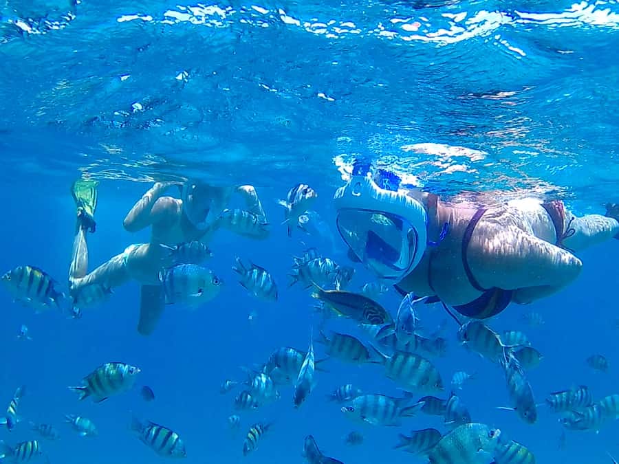 Hurghada: Luxury Giftun island w/snorkeling/lunch & Massage - Sailing out on the luxury yacht