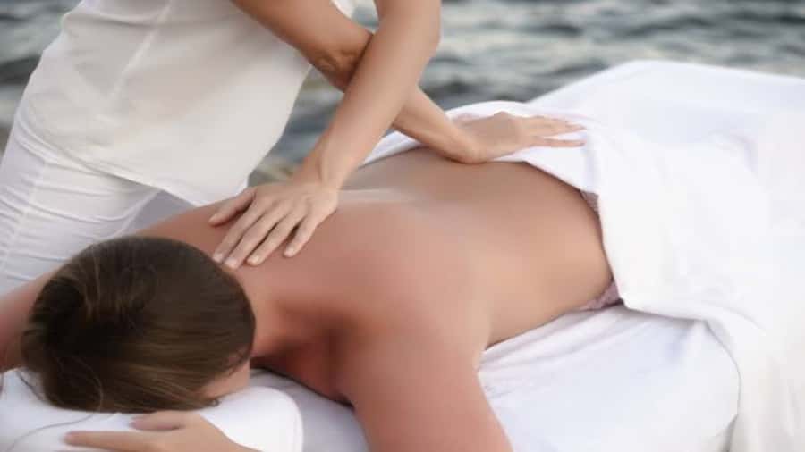 Hurghada: Royal Orange Bay with Massage, Snorkeling & Lunch - The boat, seating, and crew service