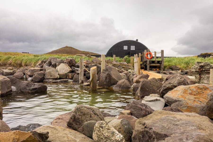 Hvammsvik Hot Springs: Admission Package - A swim-up bar, food, and the pace of your visit