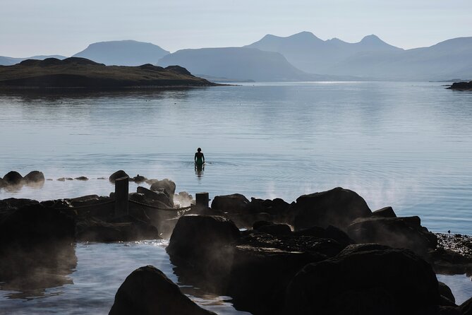 Hvammsvík Hot Springs Admission Ticket - The fjord view is the main attraction