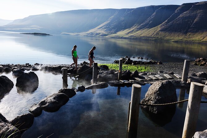 Hvammsvík Hot Springs Admission Ticket - Salt water without the strong sulfur smell