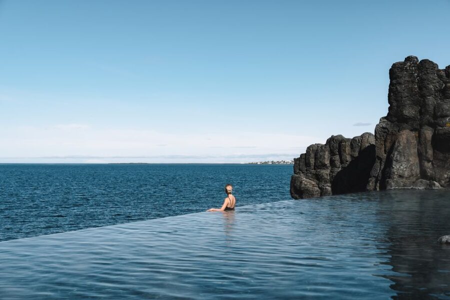 Iceland: Silfra Snorkeling Tour and Sky Lagoon Spa Combo - Getting ready for a 2-degree snorkel