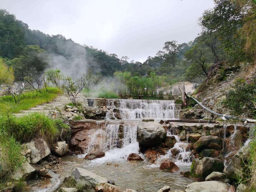 Jakarta: Volcano or Suspension Bridge,Ricefield & Hot Spring - Ranca Upas, deer, and the 370-meter bridge