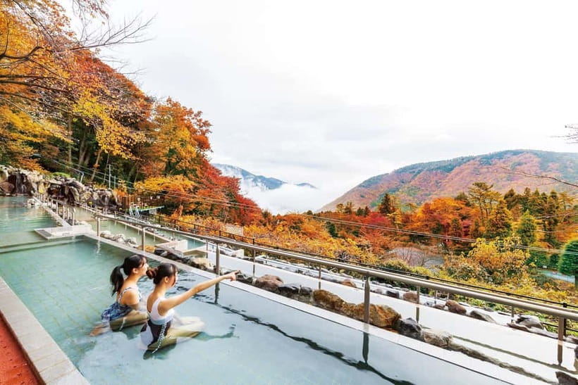 Kowakien Yunessun Hot Springs Entry Ticket - Starting with the swimsuit zone