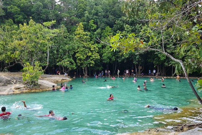 Krabi Emerald Pool, Hot Spring and Tiger Temple - Tiger Temple and the long stone stairway