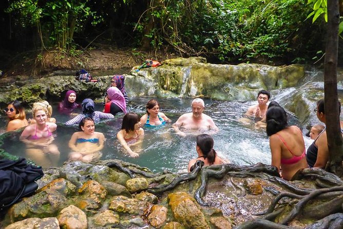 Krabi Jungle Tour (Emerald Pool, Hot Spring & Tiger Cave) - Soaking at the 39°C hot spring waterfall