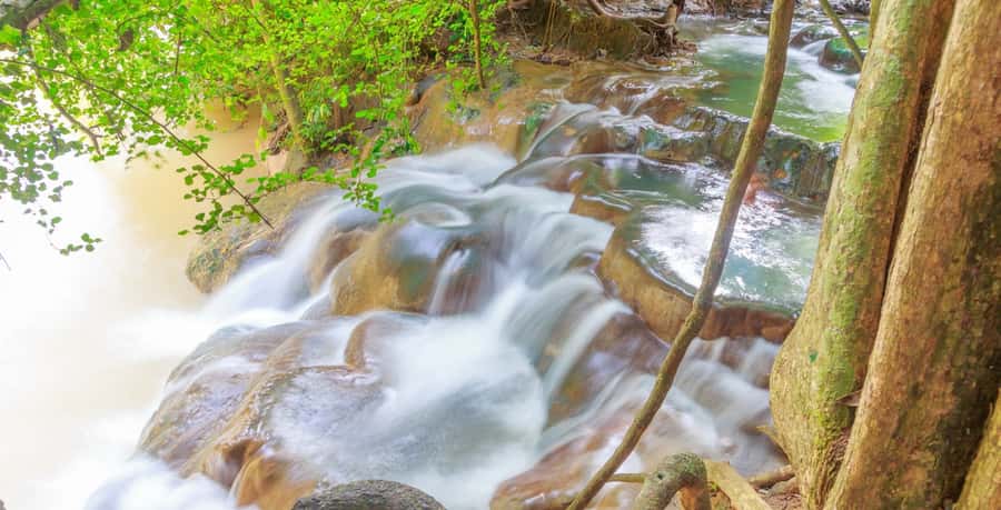Krabi: Klongtom Hot Spring, Emerald Pool and Tiger Cave Tour - Thai lunch near the jungle