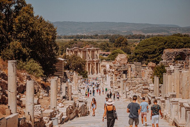 Kusadasi ephesus tours Turkish Bath with Port Pick Up and drop - Walking the marble streets of Ephesus