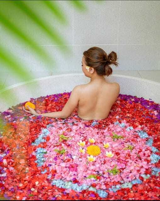 Kuta: Flower Bath Massage Spa In Bali - The flower bath and shower finish