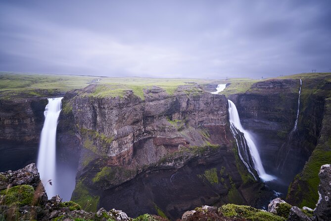 Landmannalaugar Hiking, Haifoss Waterfall and Hot Springs Tour - Bláhylur, a crater lake shaped by fire