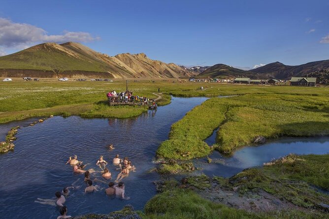 Landmannalaugar Hiking, Haifoss Waterfall and Hot Springs Tour - The hot spring finish