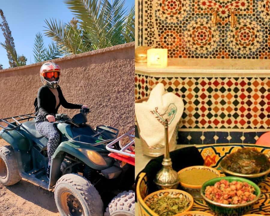 Marrakech: Palmeraie Quad Bike & Traditional Moroccan Spa - Mint tea, village life, and a welcome pause