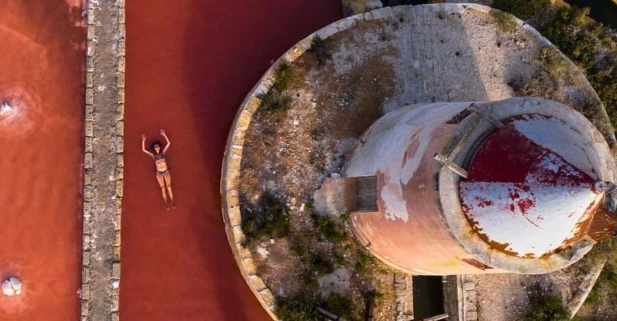 Marsala: Pink Salt Pans Wellness - Getting to Isola Lunga and paying for the boat