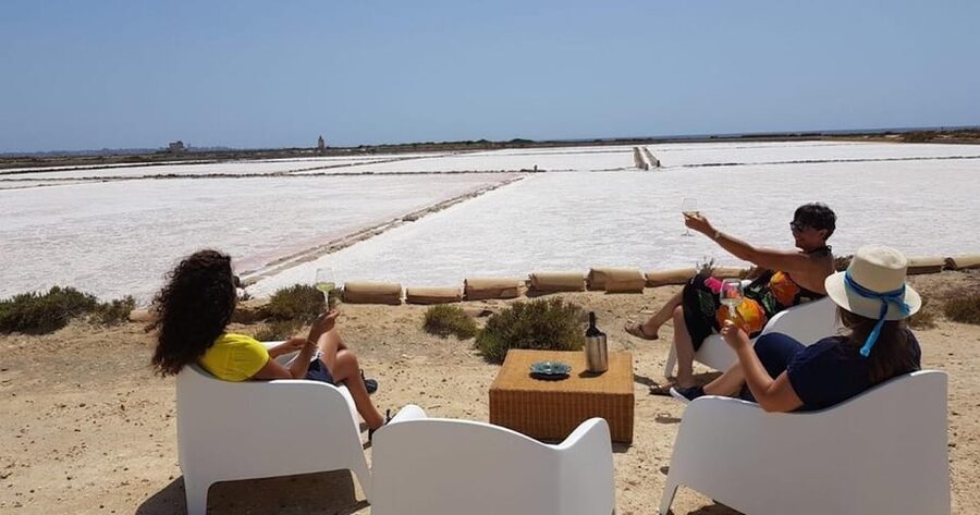 Marsala Wellness on the Isola Lunga Salt Pans with Aperitif - Arriving at the Saline Ettore e Infersa canal
