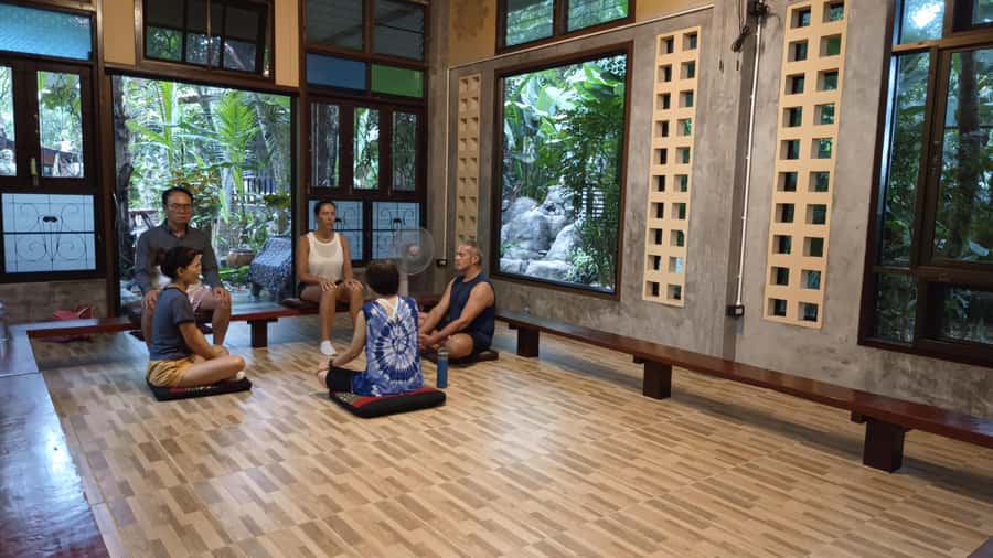 Meditation & Yoga Retreat in Nature - A local market near the temple