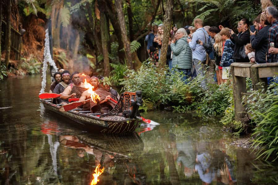 MITAI MAORI VILLAGE Night XP & Polynesian Spa from Auckland - Key points at a glance