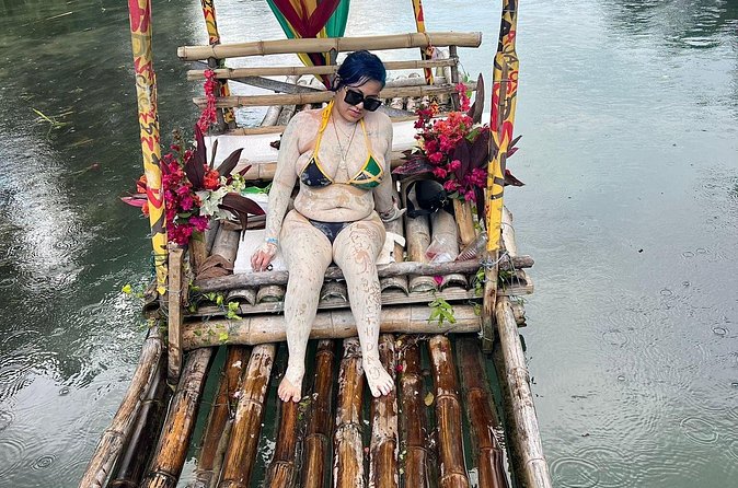 Montego Bay Bamboo Rafting Tour with Limestone Foot Massage - Swimming, snacks, and riverside stops
