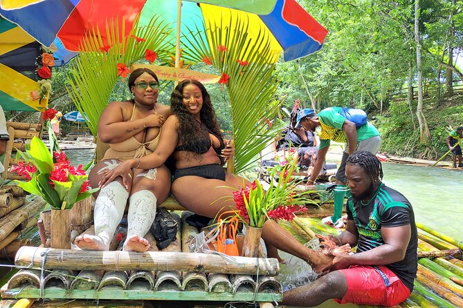 Montego Bay: Bamboo Rafting with Limestone Massage & Shopping - The limestone foot massage at the end