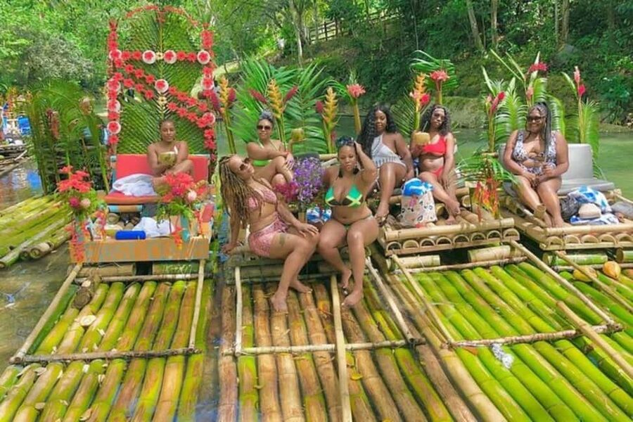 Montego Bay, Jamaica: Bamboo Rafting with Foot Massage - The foot massage beside the river