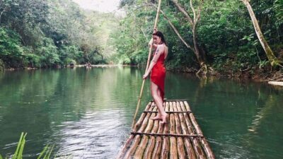Private Bamboo Rafting with Limestone Massage
