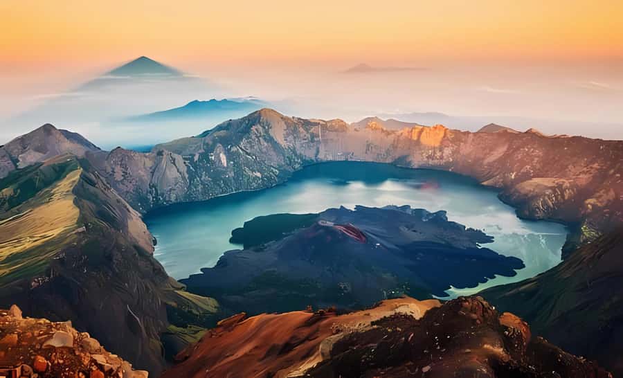 mount rinjani 3D/2N summit,lake.hot spring and crater rim - How to judge the $137 price