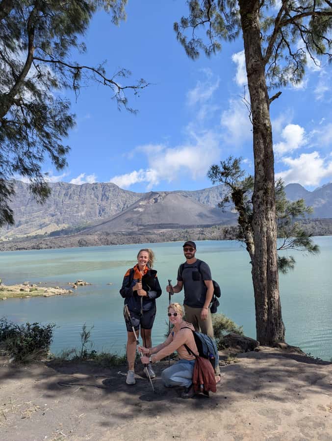 mount rinjani 3D/2N summit,lake.hot spring and crater rim - Day two: summit sunrise, the lake, and a second crater rim