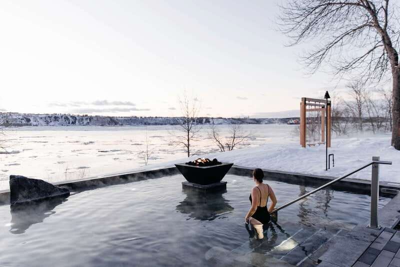 Old Quebec: Nordic Spa Thermal Experience - A quiet break beside the St. Lawrence