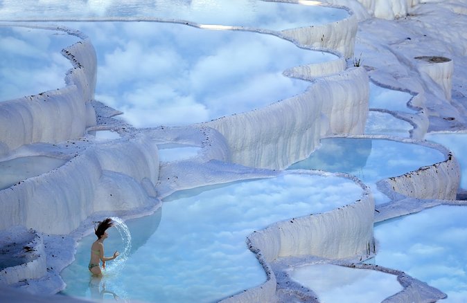 Pamukkale, Hot Springs, Travertines Tour Incl. Lunch f/Bodrum - Hierapolis, the Roman city above the springs