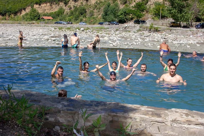 Përmet: Adventure ATV Tour to Benja Thermal Baths - Walking into Langarica Canyon