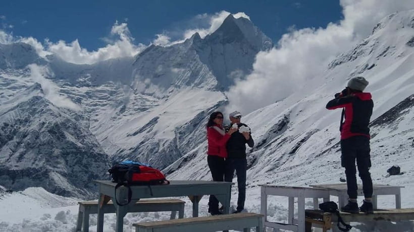 Pokhara: 7-Day Annapurna Base Camp Trek & Natural Hot Spring - Day 5: The long descent from base camp to Bamboo