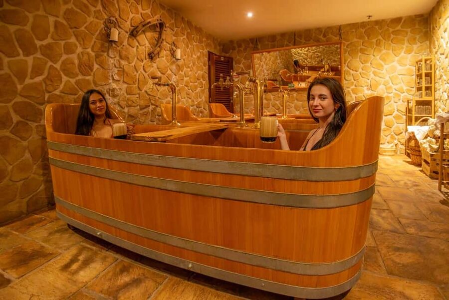Prague: Beer Spa and Wellness - The oak vats and private-group setup