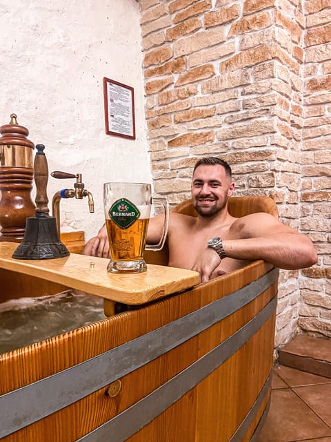 Prague: Ungelt Bernard Beer Spa with Beer & Optional Massage - Key points at a glance