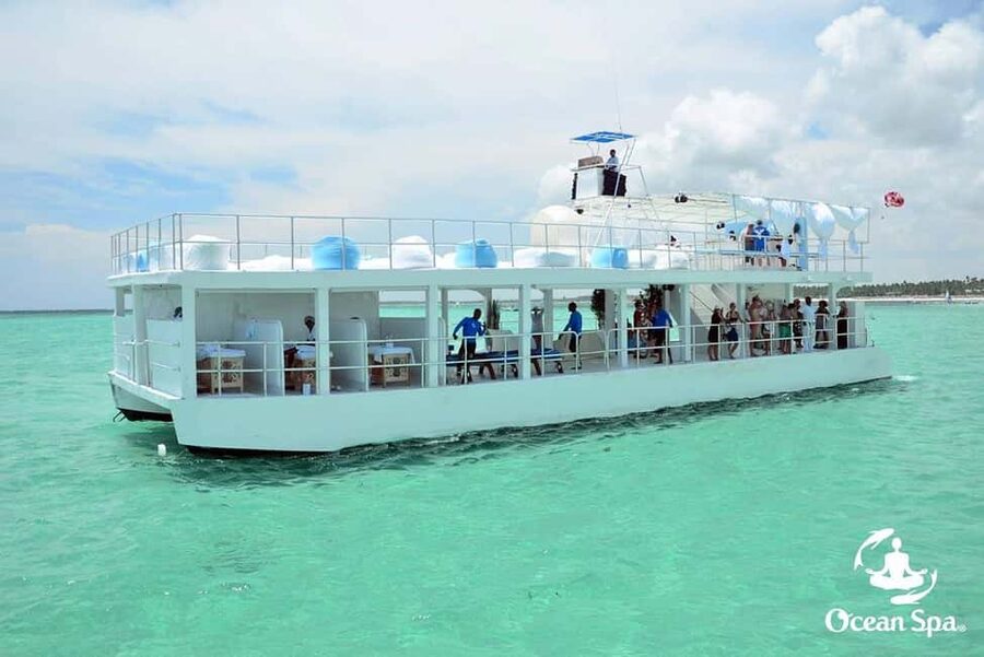 Punta Cana Floating Ocean Spa Experience with Massage & Yoga - A floating spa instead of a standard Punta Cana beach day