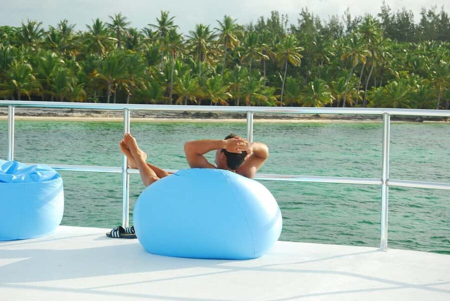 Punta Cana Floating Ocean Spa Experience with Massage & Yoga - Boarding the Ocean Spa catamaran