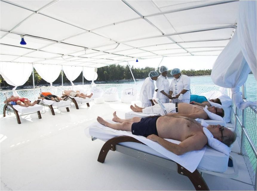 Punta Cana Floating Ocean Spa Experience with Massage & Yoga - Ionization treatment and wellness claims