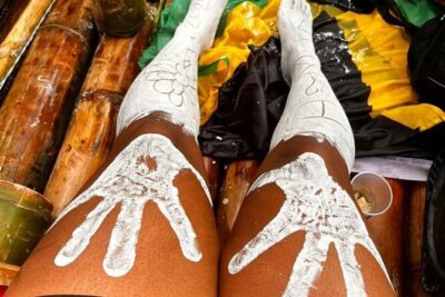 Relaxing bamboo rafting with foot massage