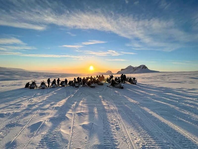 Reykjavík: Glacier Snowmobile and Hot Springs with Pickup - The Geysir area adds more than a passing view