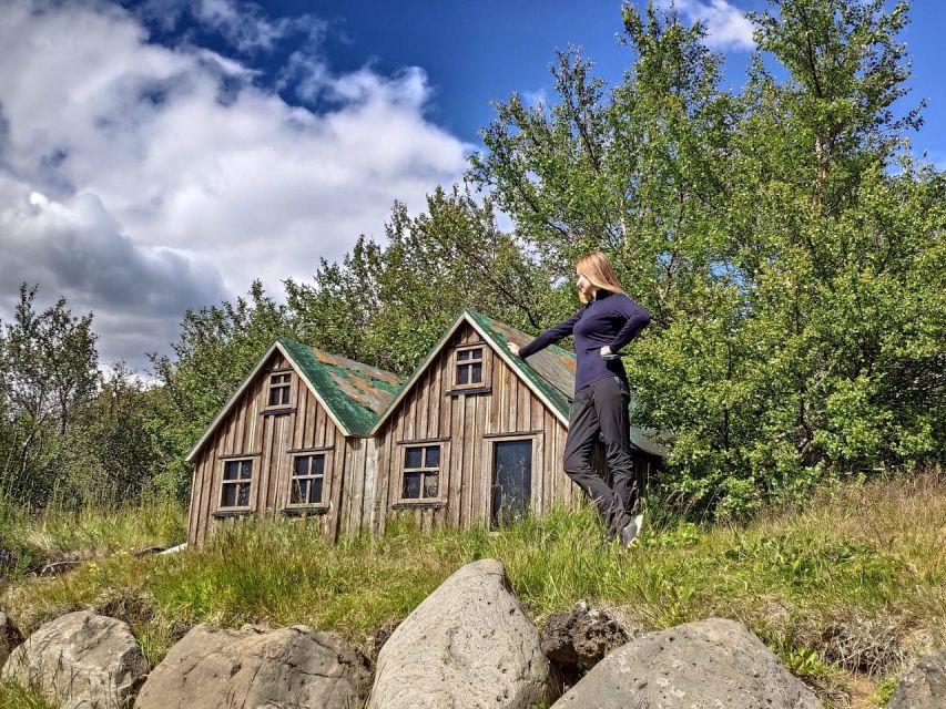 Reykjavik: Lava Cave, Hot Springs, Horses & Waterfalls Tour - Glanni Waterfall gives you a gentle start