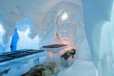 Ice Restaurant Dinner with Snow Sauna & jacuzzi