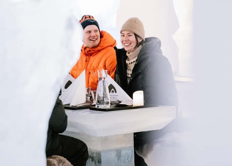 Rovaniemi: Ice Restaurant Dinner with Snow Sauna & jacuzzi - Practical tips for a smoother evening