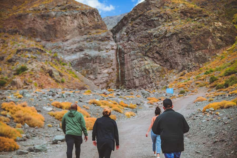 Santiago: Cajón del Maipo Hot Springs & Chilean Barbecue - Soaking at Termas Valle de Colina