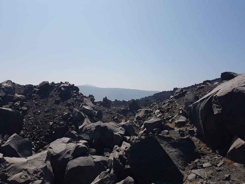 Santorini Port: Cruise to Volcano, Hot Springs & Thirassia - Palea Kameni and the swim to warm water