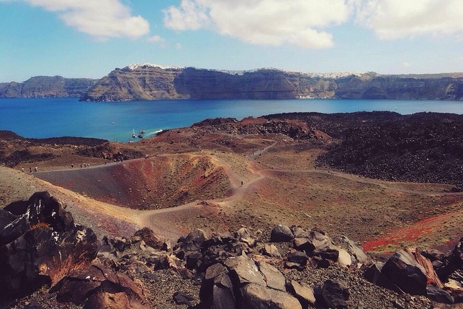 Santorini Volcanic Islands Cruise: Volcano, Hot Springs and Thirassia - Palea Kameni and the short swim to warm water