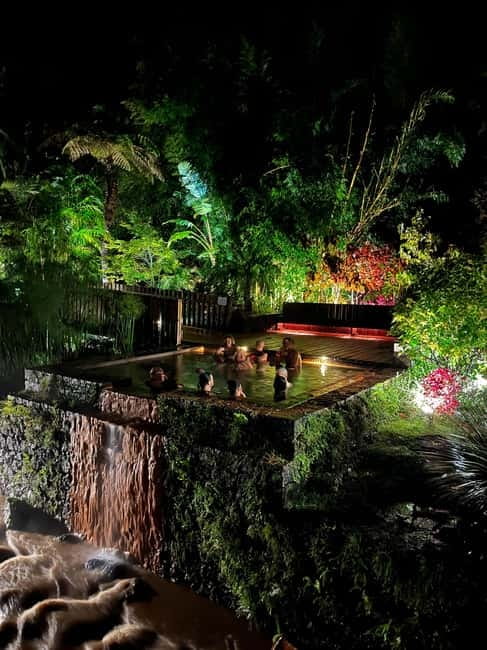 São Miguel Azores: Furnas Evening Thermal Baths w/tickets - How the tour handles the evening
