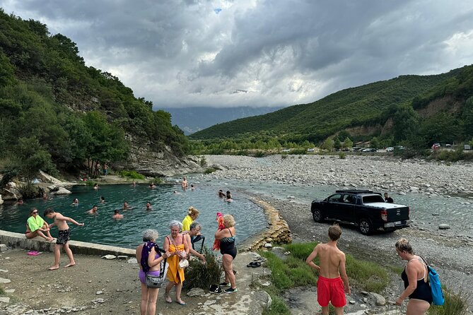 Sarande: Permet 4x4 Tour, Rafting and Thermal baths - Benja’s thermal waters after the rapids