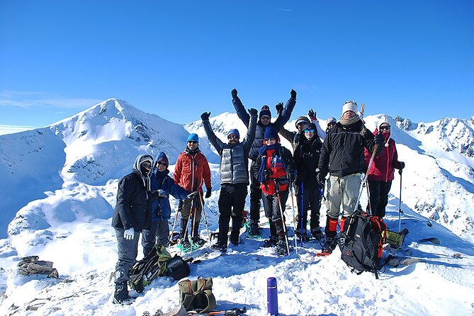 Seven Rila Lakes Snowshoe Hike and Thermal Baths Full-Day Tour from Sofia - Snowshoeing toward the Kidney Lake