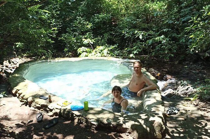 Shaded Hot Spring, Massage and Mex Grill in Puerto Vallarta - Soaking at Nuevo Ixtlan’s mountain pools
