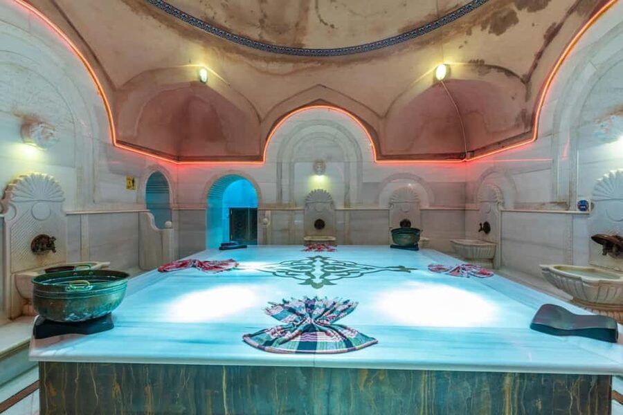 Side: Turkish Bath Experience with Massage & Hotel Pickup - The sauna is a short warm-up, not the main event